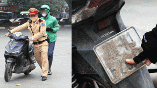 Muôn vàn cách ‘né’ camera AI ở Hà Nội: Có tài xế dùng cát, xi măng hoặc bã kẹo cao su để che