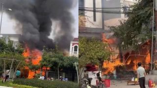Quán thịt chó 'triệu view' TikTok ở Lào Cao bốc cháy dữ dội, công an vào cuộc điều tra