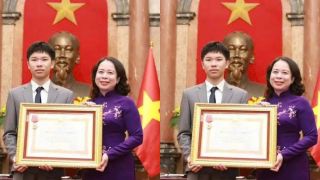 Chân dung nam sinh Nghệ An lập kỷ lục thưởng cao nhất tỉnh sau ‘cú đúp’ Vàng Olympic