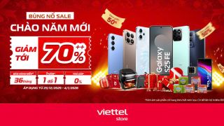 Viettel Store 'Bùng nổ Sale – Chào năm mới': Giảm tới 70%++, khuấy động mùa mua sắm cuối năm 2025