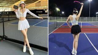 Chẳng cần hở bạo, Hoa hậu Đỗ Thị Hà vẫn xứng danh mỹ nhân 'có gu' nhất làng pickleball Việt Nam