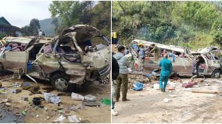 Cận cảnh hiện trường thảm khốc vụ lật xe khách chở đoàn thiện nguyện ở Lào Cai khiến 9 người chết