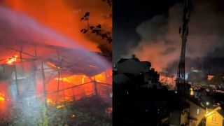 Hiện trường cháy nhà kho ở Đà Lạt trong đêm: Công an khẩn trương thống kê thiệt hại và điều tra nguyên nhân 