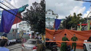 Hiện trường sập cần cẩu giữa trung tâm Đà Nẵng, cơ quan chức năng vào cuộc làm rõ nguyên nhân