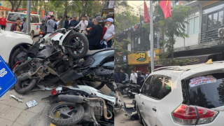 Hiện trường gây ám ảnh vụ nữ tài xế thi bằng lái xe ‘9 lần mới đỗ’ gây tai nạn liên hoàn ở Hà Nội