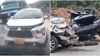 Camera ghi lại vài giây kinh hoàng vụ va chạm liên hoàn 11 xe trên cao tốc La Sơn – Hòa Liên 