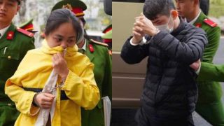 Hình ảnh đầu tiên vụ xét xử đại án sữa giả hơn 2.400 tỷ đồng: Các bị cáo che mặt, cúi đầu