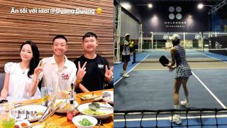 Hiền Hồ khoe khảnh khắc 'riêng tư' với thần đồng pickleball Quang Dương, cách xưng hô gây chú ý