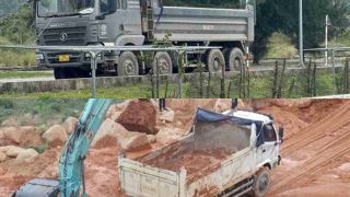 Đất đá rơi vãi, bụi phủ kín quốc lộ Khánh Hòa: CSGT xử lý hàng loạt xe tải, mức phạt 'không nhẹ tay'