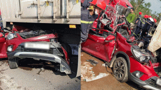 Vụ ôtô 5 chỗ bị vò nát sau tai nạn liên hoàn: Gia đình thông tin nóng về tình hình 4 người trong xe