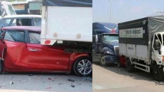 Nghẹt thở pha cứu tài xế trong ô tô bị vò nát sau vụ va chạm kinh hoàng trên quốc lộ 51