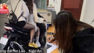 CSGT xử phạt hai cô gái trẻ đi xe máy không đội mũ bảo hiểm, manh mối chỉ từ clip đăng trên Tiktok