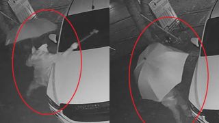 Bất ngờ trước danh tính kẻ đeo kính, trùm áo mưa, cầm xà cầy đập phá ô tô của người dân ở Nghệ An