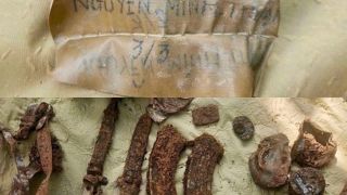 Phát hiện hài cốt liệt sĩ với nhiều di vật quan trọng cùng miếng da khắc tên, ký hiệu đáng chú ý
