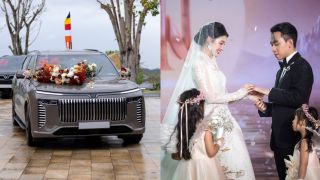 Không siêu xe ngoại, đám cưới Minh Hoàng – Phương Nhi gây choáng với dàn xe đón dâu ‘chưa từng có’
