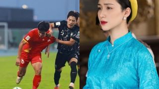 Hòa Minzy nghẹn ngào khi U23 Việt Nam phải đá thiếu người trước Hàn Quốc: 'Thương thật sự!'