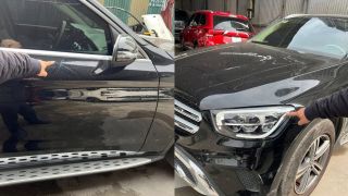 Gia đình đập gương, cào xước Mercedes GLC200 ở Hà Nội lộ diện, nói gì khi đến gặp nữ chủ xe?