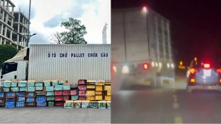 Camera ghi lại cảnh xe tải đánh võng, bỏ chạy khi thấy cảnh sát, mở thùng xe phát hiện bí mật kinh hoàng