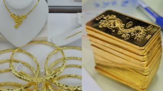 Giá vàng chốt phiên 28/1 biến động mạnh, thị trường ghi nhận tín hiệu lạ khi vàng trong nước liên tục áp sát đỉnh 