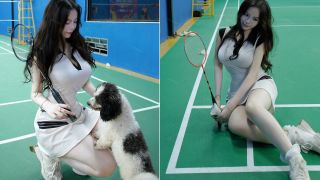 Hot girl 'đốt cháy' sân cầu lông với thân hình nóng rực, anh em đồng loạt rủ nhau bỏ pickleball