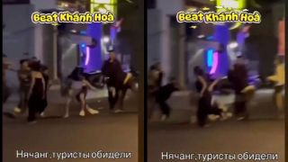 Chấn động clip nhóm người Việt dùng hung khí tấn công du khách nước ngoài tại Nha Trang