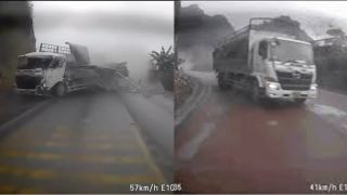 Lý do xe tải đánh võng né 4 phương tiện trước khi lật ngang ở đèo Đá Trắng, hé lộ tình hình tài xế