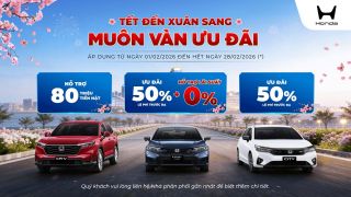 Honda tung ưu đãi cho nhiều dòng ô tô trong tháng 2: Giảm 50% lệ phí trước bạ, tặng 80 triệu đồng cho VIN25