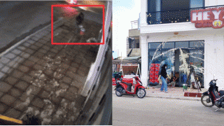 Clip cảnh tượng gây phẫn nộ vụ gã đàn ông tạt sơn một nhà hàng ăn uống vừa khai trương trong đêm