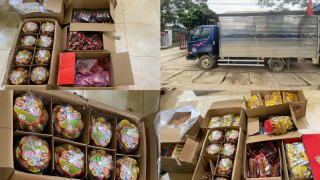 Thái Nguyên: Chặn đứng xe vận chuyển hàng nghìn bánh kẹo, đồ ăn vặt không rõ nguồn gốc