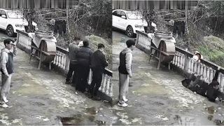 Thực hư đoạn clip nhóm du khách bị sụt hố khi đứng gần lan can trong chuyến du lịch ở Việt Nam