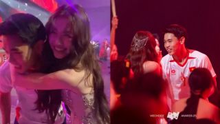 Khoảnh khắc Hoà Minzy gần gũi với cầu thủ U23 Đình Bắc bất ngờ vướng tranh cãi, phản ứng của nữ ca sĩ không tin được