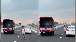 Thực hư clip người đàn ông cầm vật lạ chặn đứng ô tô trên cao tốc Cần Thơ – Cà Mau