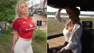 Nữ CĐV nóng bỏng nhất của Man United khoe vòng 1 'tràn viền', khiến MXH dậy sóng với hình ảnh hoang dã
