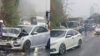 Diễn biến vụ tai nạn liên hoàn 3 ô tô trên đèo Bảo Lộc, lực lượng chức năng khẩn trương điều tra nguyên nhân