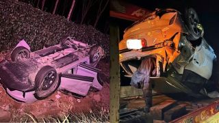 Camera ghi lại cảnh ô tô lộn 5 vòng trên cao tốc Long Thành – Dầu Giây, bé 4 tháng và cả nhà vẫn bình an