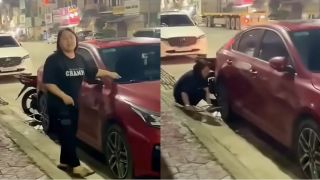Cái kết cho người phụ nữ khóa bánh, dùng xe máy chặn ô tô vì mâu thuẫn đỗ xe ở Hải Phòng