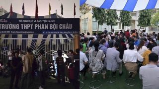 Thực trạng hàng trăm phụ huỵnh xếp hàng xuyên đêm giành suất vào lớp 10 cho con, nhà trường công bố phương án mới 
