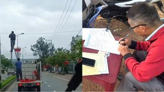 Lý do xe biển xanh chở người ‘làm xiếc’ trên quốc lộ, tài xế chính thức bị xử phạt