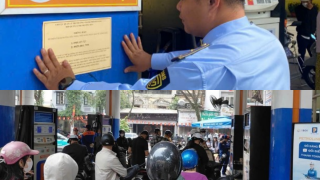 Dán số điện thoại nóng tại cây xăng sau đợt tăng kỷ lục: Không có chuyện bán sai giá, bán nhỏ giọt