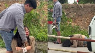 Tìm ra người đàn ông đánh, kéo lê cô gái mặt dính máu trên đường ở Hải Phòng, lý do ra tay là gì?