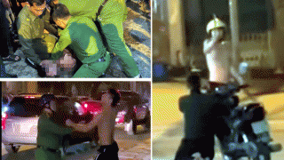 Cảnh gã thanh niên cầm dao đe dọa, ép một người đi xe máy quỳ xin tha mạng? Nguồn cơn phía sau?