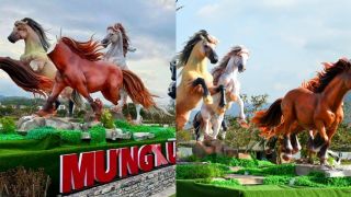 Tượng ngựa ‘Mã đáo thành công’ tại Quảng Trị bị đập phá, chính quyền liên hệ nghệ nhân lên phương án khắc phục