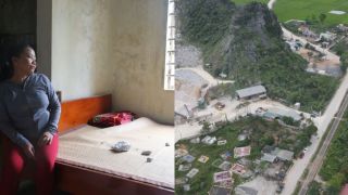 Hiện trường vụ nổ mìn tại mỏ đá ở Quảng Trị, thiệt hại nhiều tài sản của người dân