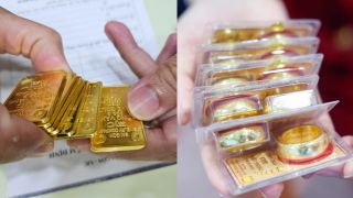 Giá vàng chốt phiên 22/3 chênh lệch giữa Việt Nam và thế giới, SJC giữ mức cao, khoảng cách tiếp tục giãn rộng