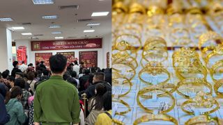 Giá vàng 23/3 giảm, tiệm vàng bán không giới hạn, người mua giao dịch dễ, chênh lệch trong nước và thế giới gần 30 triệu
