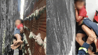 Cảnh bé trai rơi từ mái nhà xuống, mắc kẹt giữa 2 bức tường: Nguyên nhân vụ việc? Tình hình cháu bé?