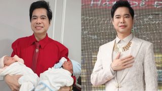 ‘Ông hoàng nhạc sến’ Ngọc Sơn khoe ảnh 2 con vừa chào đời, bất ngờ làm bố ở tuổi U60?