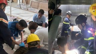 Hiện trường nam công nhân tử vong sau sự cố kẹt thang máy ở Phú Thọ, xác định danh tính