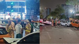 Tình tiết nghi vấn trong vụ xe Lexus tông loạt xe trên đường Trung Kính, tài xế lộ dấu hiệu lạ