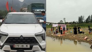 Vụ cô gái để ô tô trên cầu Rỏi rồi nhảy sông: Xuất hiện clip có người ứng cứu nhưng nạn nhân vẫn chìm xuống